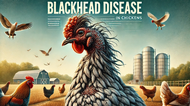Biểu hiện của bệnh đầu đen ở gà